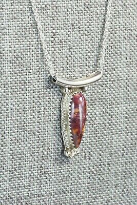 Spiny Oyster & Sterling Silver Necklace - Sharon McCarthy