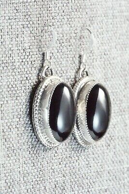 Onyx & Sterling Silver Earrings - Sheena Jack