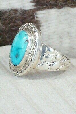 Turquoise & Sterling Silver Ring - Donovan Wilson - Size 9 - High Lonesome Trading