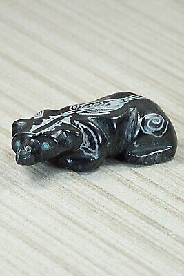 Badger Zuni Fetish Carving - Adrian Cachini