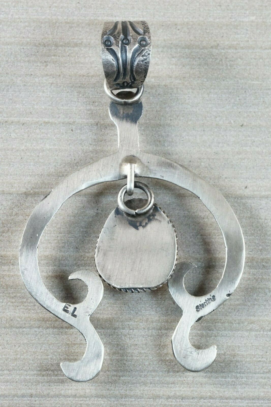 Navajo Spiny Oyster and Sterling Silver Pendant - Eva & Linberg Billah - High Lonesome Trading