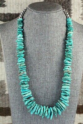 Turquoise & Sterling Silver Necklace - Navajo