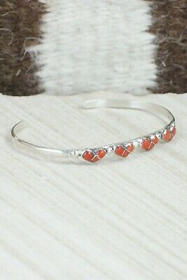 Coral & Sterling Silver Bracelet - Karla Chavez