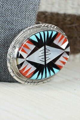 Multi Stone & Sterling Silver Buckle - Leslie and Gladys Lamy