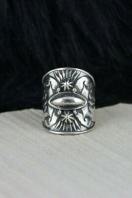 Navajo Sterling Silver Ring - Derrick Gordon - Size 8.75 - High Lonesome Trading
