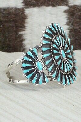 Turquoise & Sterling Silver Bracelet - Carlos Tsipa