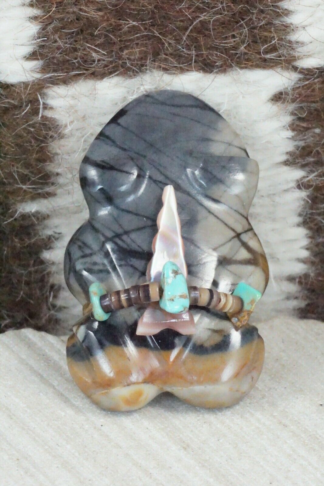 Frog Zuni Fetish Carving - Daisy Natewa - High Lonesome Trading