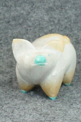 Pig Zuni Fetish Carving - Enrike Leekya