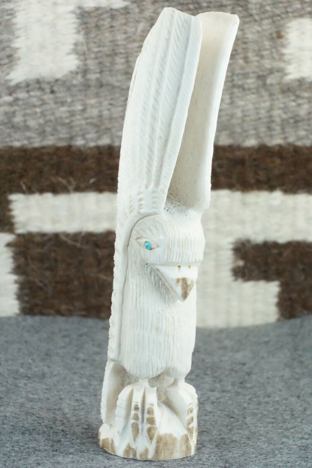 Eagle Zuni Fetish Carving - Garrick Weeka - High Lonesome Trading