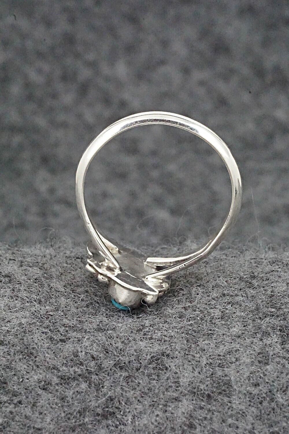 Turquoise & Sterling Silver Ring - William Begay - Size 8.5