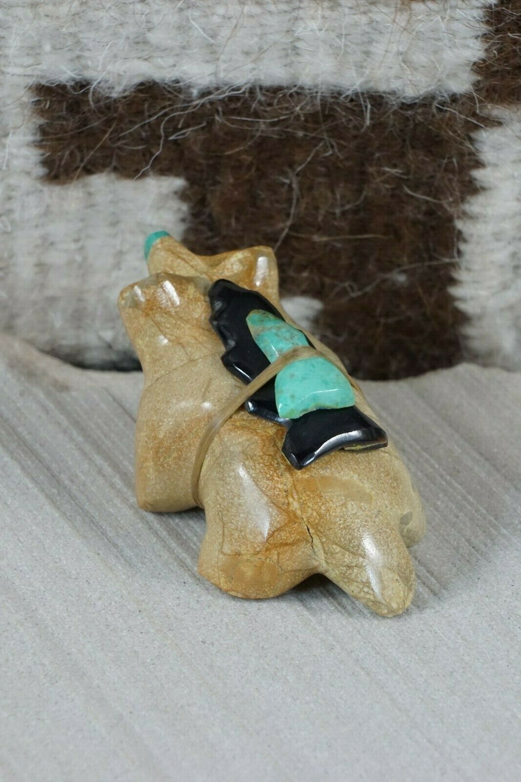 Badger Zuni Fetish Carving - Enrike Leekya - High Lonesome Trading