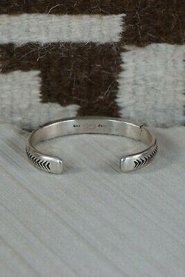 Navajo Sterling Silver Bracelet - Calvin Martinez - High Lonesome Trading