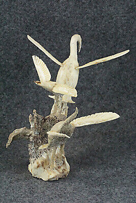 Sandhill Crane Zuni Fetish Carving - Ruben Najera