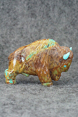 Buffalo Zuni Fetish Carving - Andres Quandelacy