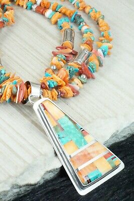 Spiny Oyster & Sterling Silver Necklace - Daniel Coriz