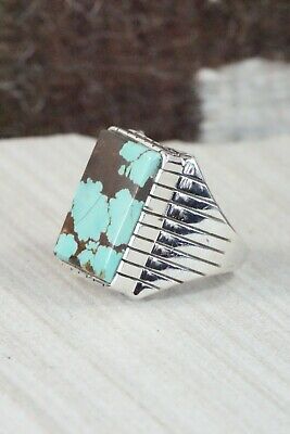 Turquoise and Sterling Silver Ring - Ray Jack - Size 11.5