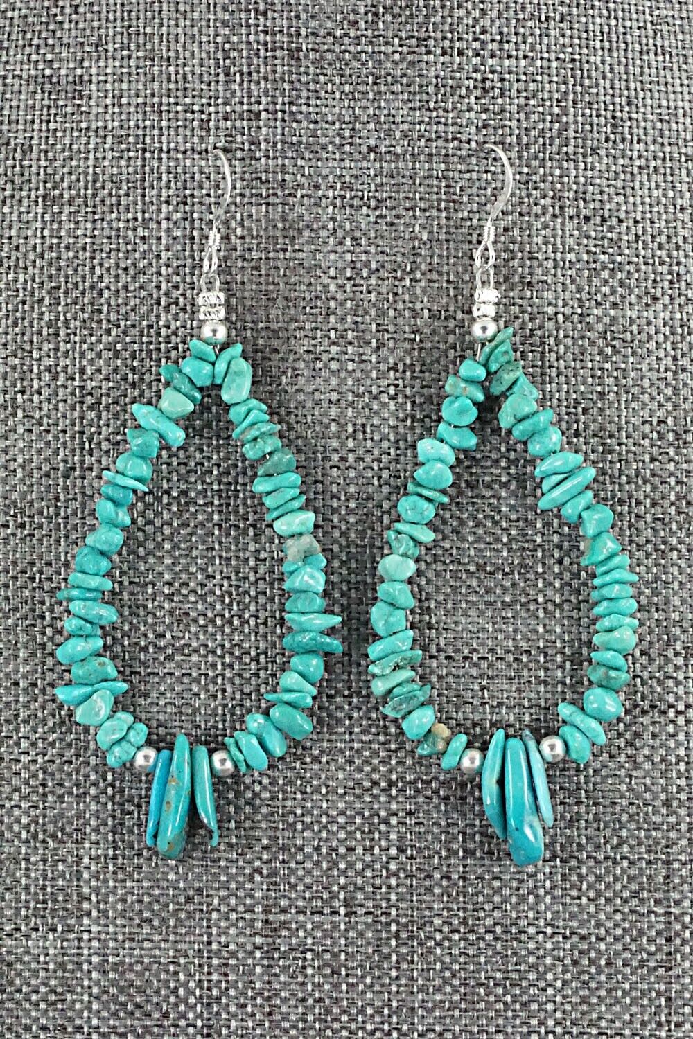 Turquoise & Sterling Silver Earrings - Tammy Nolcot