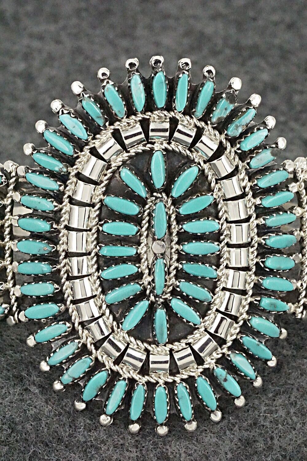 Turquoise & Sterling Silver Bracelet - Nathaniel Nez