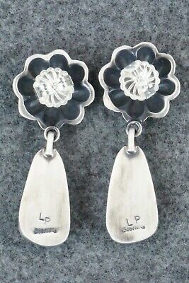 Turquoise & Sterling Silver Earrings - Lyle Piaso