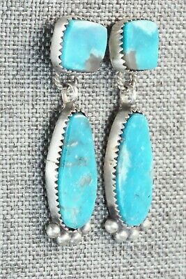 Turquoise and Sterling Silver Earrings - Selina Warner