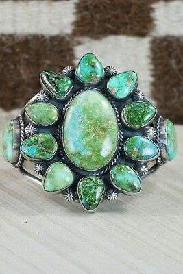 Navajo Turquoise & Sterling Silver Bracelet - Raymond Delgarito