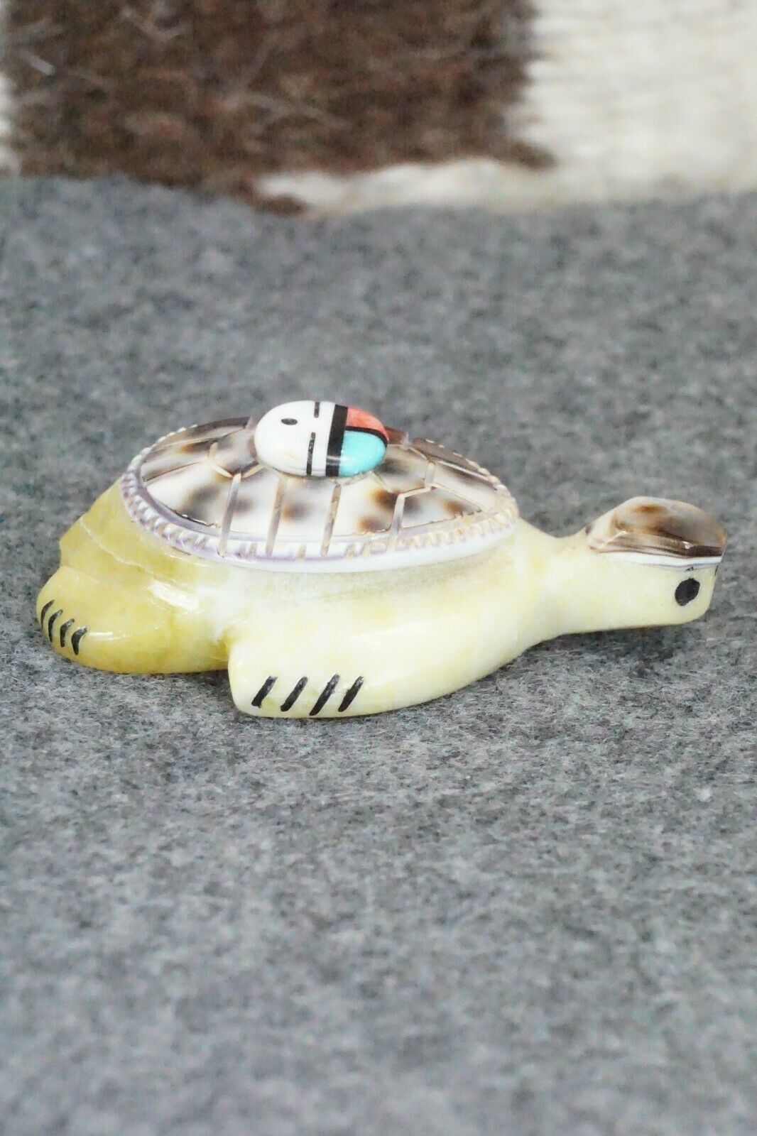 Turtle Zuni Fetish Carving - Darrin Boone - High Lonesome Trading