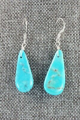 Navajo Turquoise & Sterling Silver Earrings - Native American
