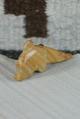 Dolphin Zuni Fetish Carving - Danette Laate - High Lonesome Trading