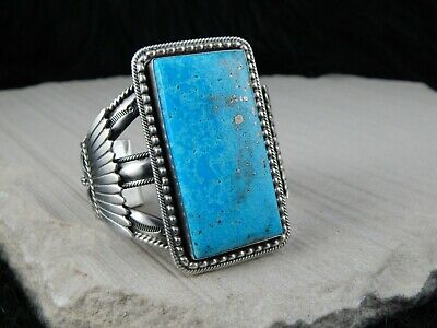 Navajo Turquoise & Sterling Silver Bracelet - Raymond Delgarito - High Lonesome Trading