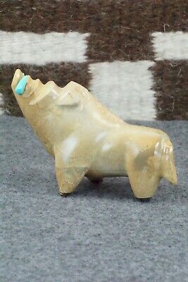 Boar Zuni Fetish Carving - Enrike Leekya