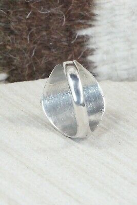 Turquoise & Sterling Silver Ring - Wilbur Myers - Size 10.5