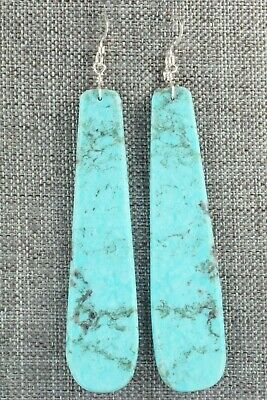 Turquoise & Sterling Silver Earrings - Lupe Lovato