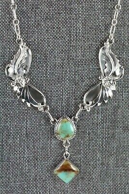 Turquoise & Sterling Silver Necklace - Sarah Yazzie