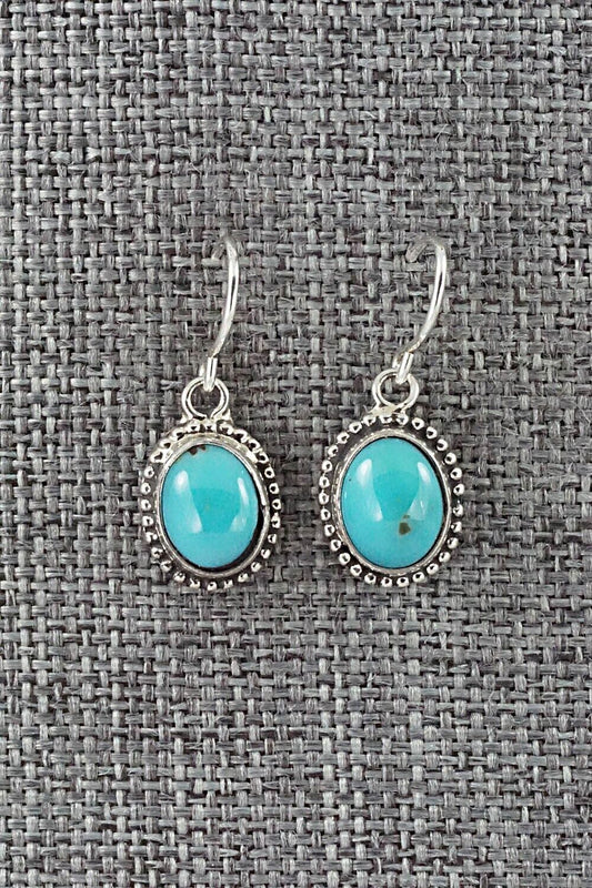 Turquoise & Sterling Silver Earrings - Rosemary Saunders