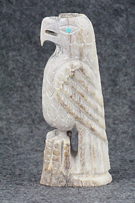 Eagle Zuni Fetish Carving - Garrick Weeka