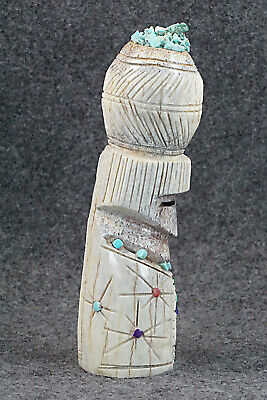 Corn Maiden Zuni Fetish Carving - Carl Etsate