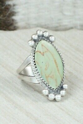 Turquoise & Sterling Silver Ring - Selina Warner - Size 8