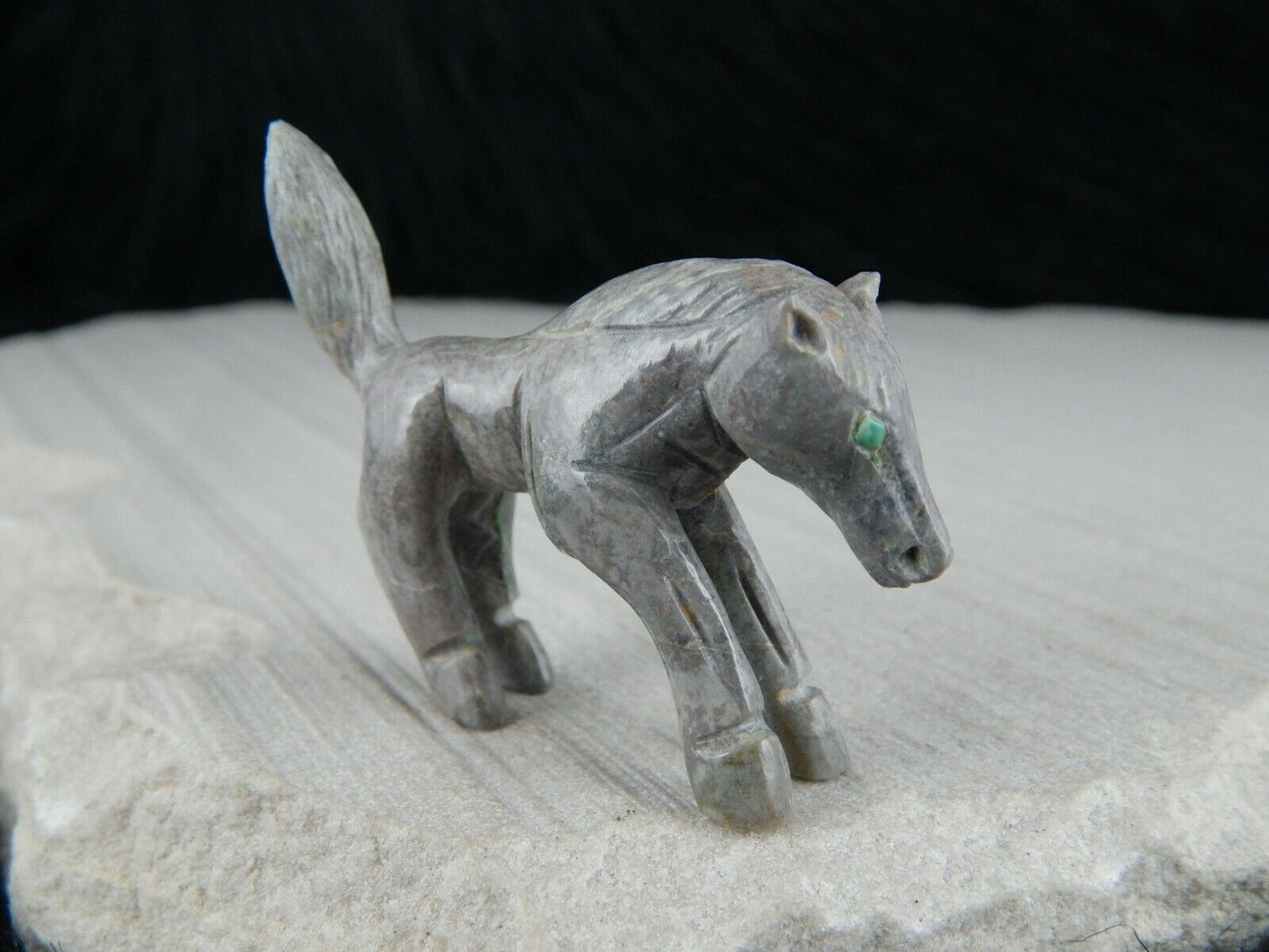Horse Zuni Fetish Carving - Jonas Hastito - High Lonesome Trading