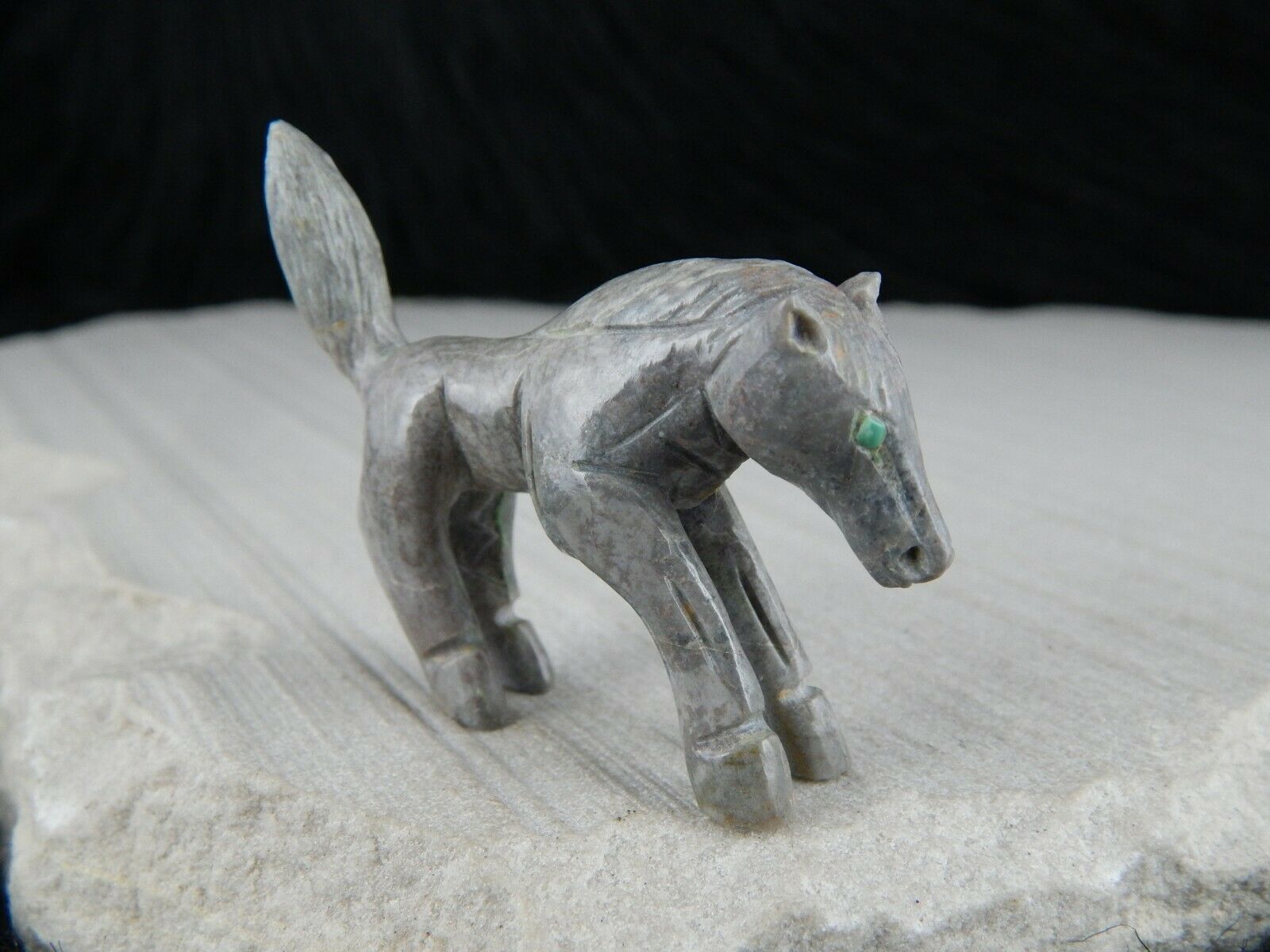 Horse Zuni Fetish Carving - Jonas Hastito - High Lonesome Trading