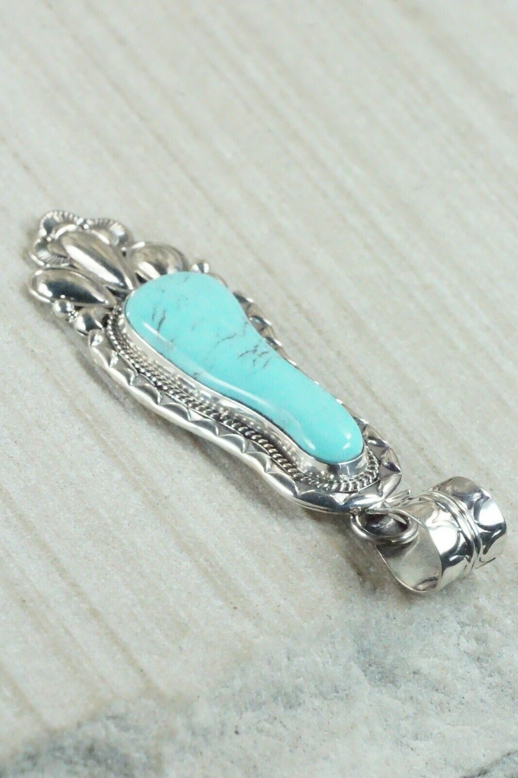Turquoise & Sterling Silver Pendant - Mike Smith