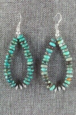 Turquoise & Sterling Silver Earrings - Native American
