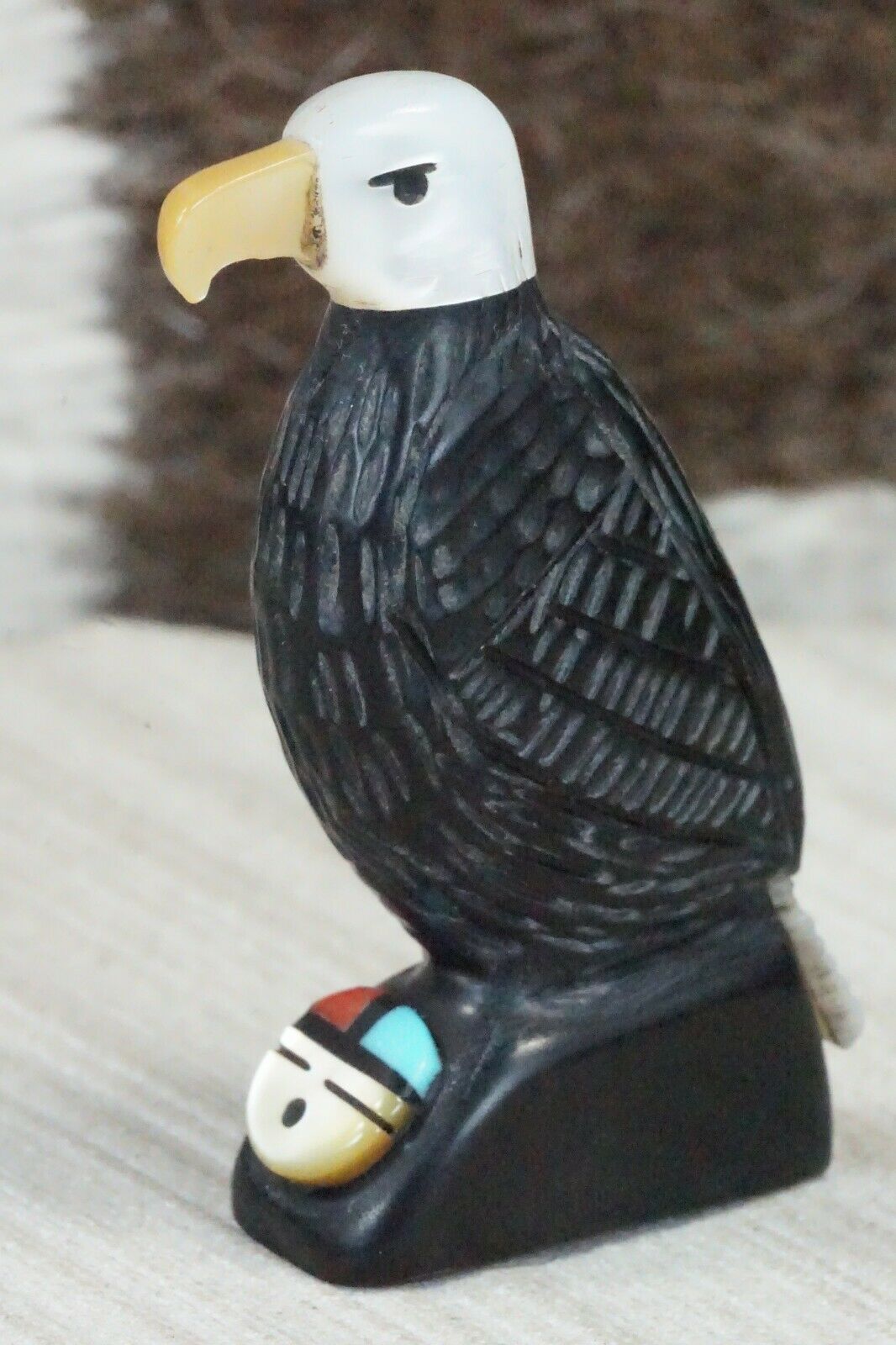 Eagle Zuni Fetish Carving - Darrin Boone - High Lonesome Trading