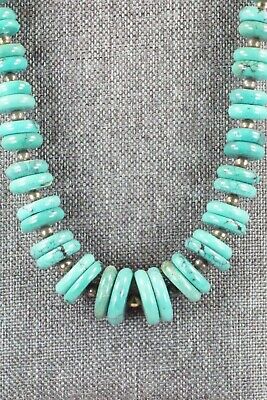 Turquoise & Sterling Silver Necklace - Navajo