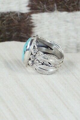 Turquoise & Sterling Silver Ring - Grace Kenneth - Size 7
