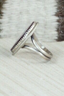 Spiny Oyster & Sterling Silver Ring - Selina Warner - Size 8