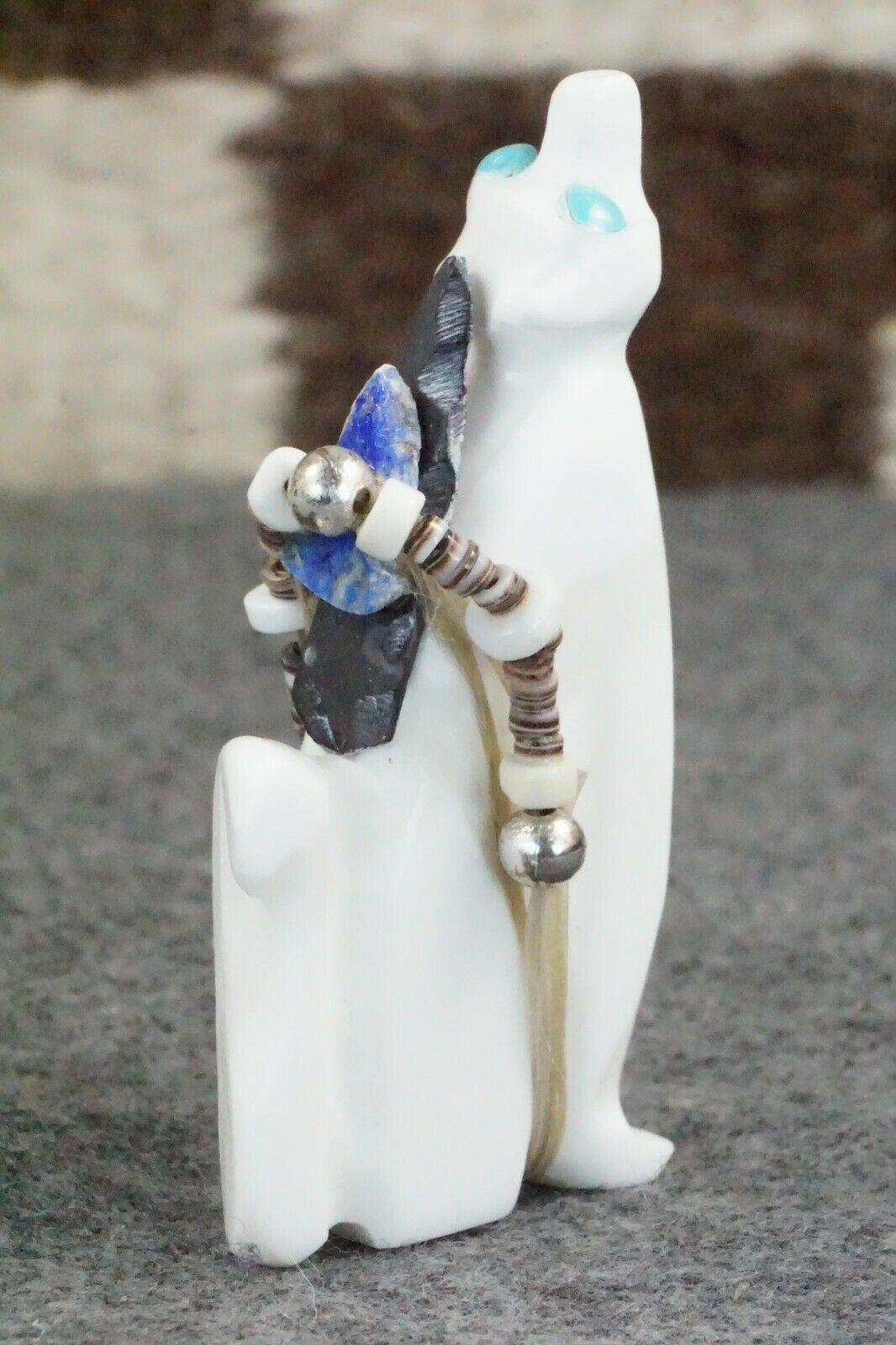 Wolf Zuni Fetish Carving - Lance Deysee