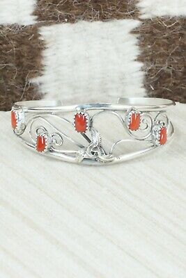 Coral & Sterling Silver Bracelet - Max Calladitto