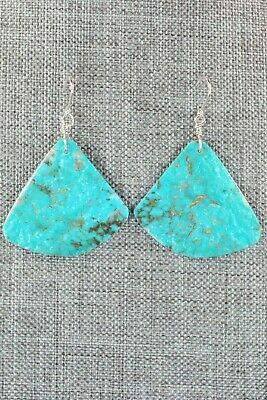 Turquoise & Sterling Silver Earrings - Lupe Lovato
