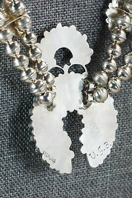 Zuni Turquoise & Sterling Silver Squash Blossom Set - Vie Bobelu