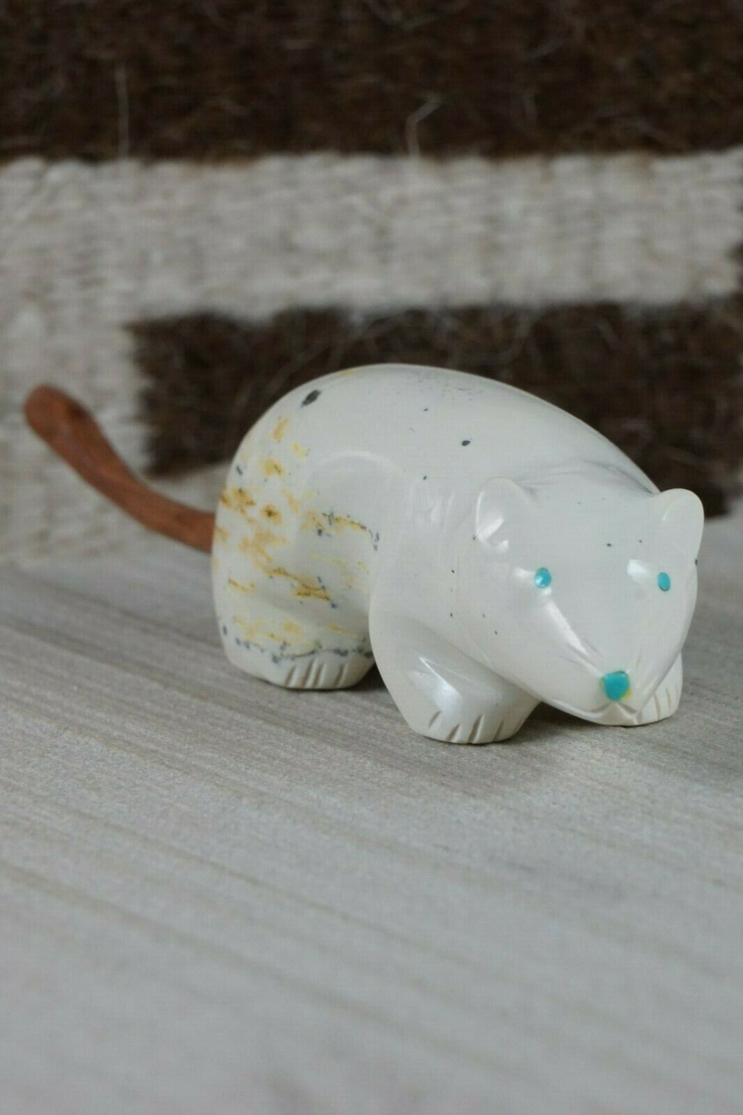 Mouse Zuni Fetish Carving - Enrike Leekya - High Lonesome Trading
